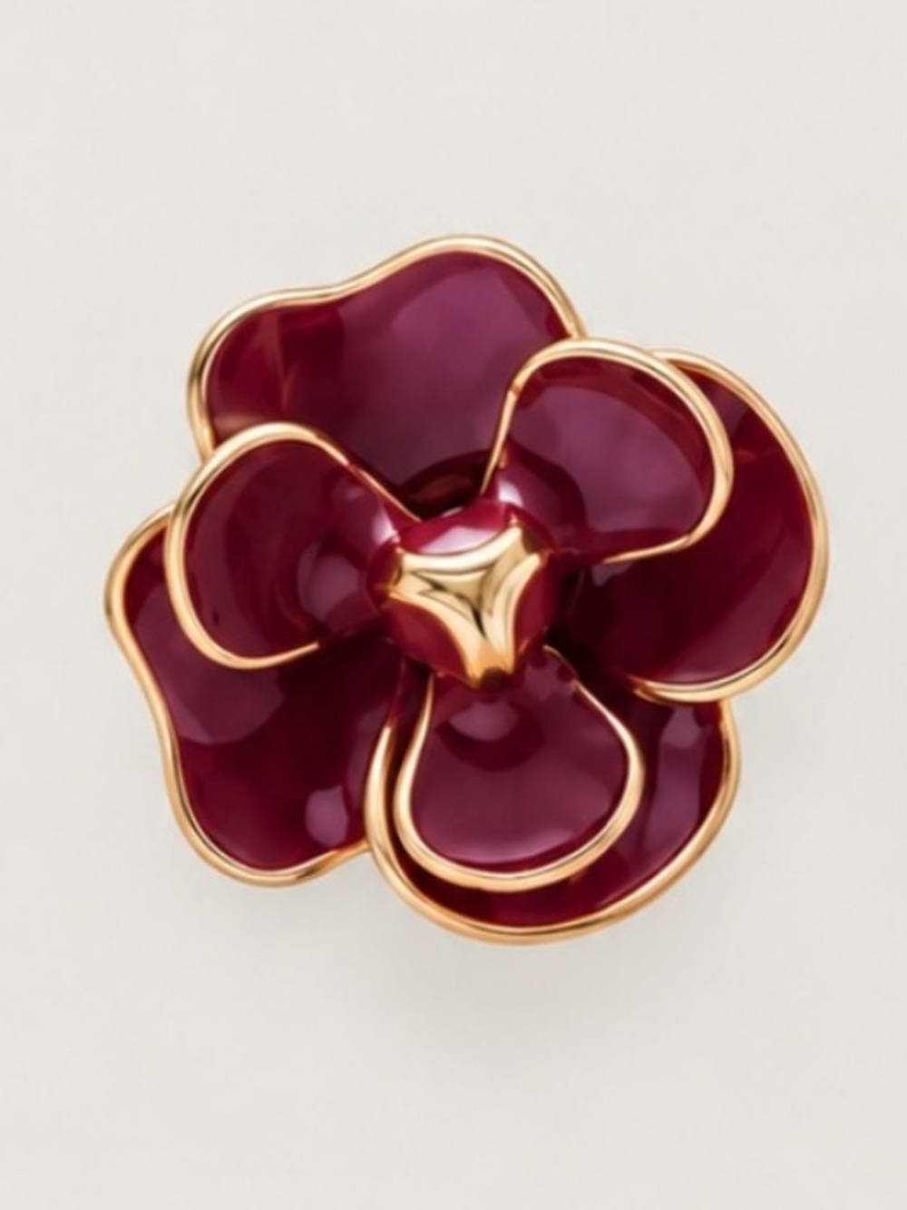 New! Cranberry Red Wine Flower Post Earrings NWOT